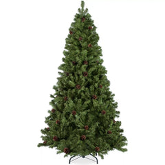 Pre-Decorated Christmas Tree w/ Pinecones