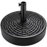 Plastic Patio Umbrella Base Pole Holder Accessory w/ 2 Adjustable Knobs