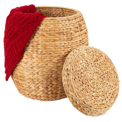 Multipurpose Hyacinth Storage Tote Basket