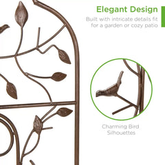 Set of 2 Iron Arched Garden Trellis