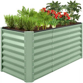4x2x2FT Outdoor Steel Garden Bed for Vegetables, Flowers & Herbs