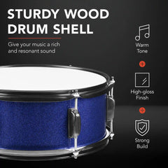 5-Piece Full Size Drum Set For Adults