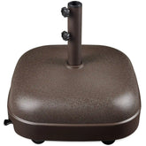 123lb Capacity Fillable Mobile Umbrella Base w/ 4 wheels - Dome Square