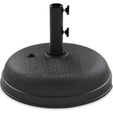 Plastic Patio Umbrella Base Pole Holder Accessory w/ Adjustable Knob