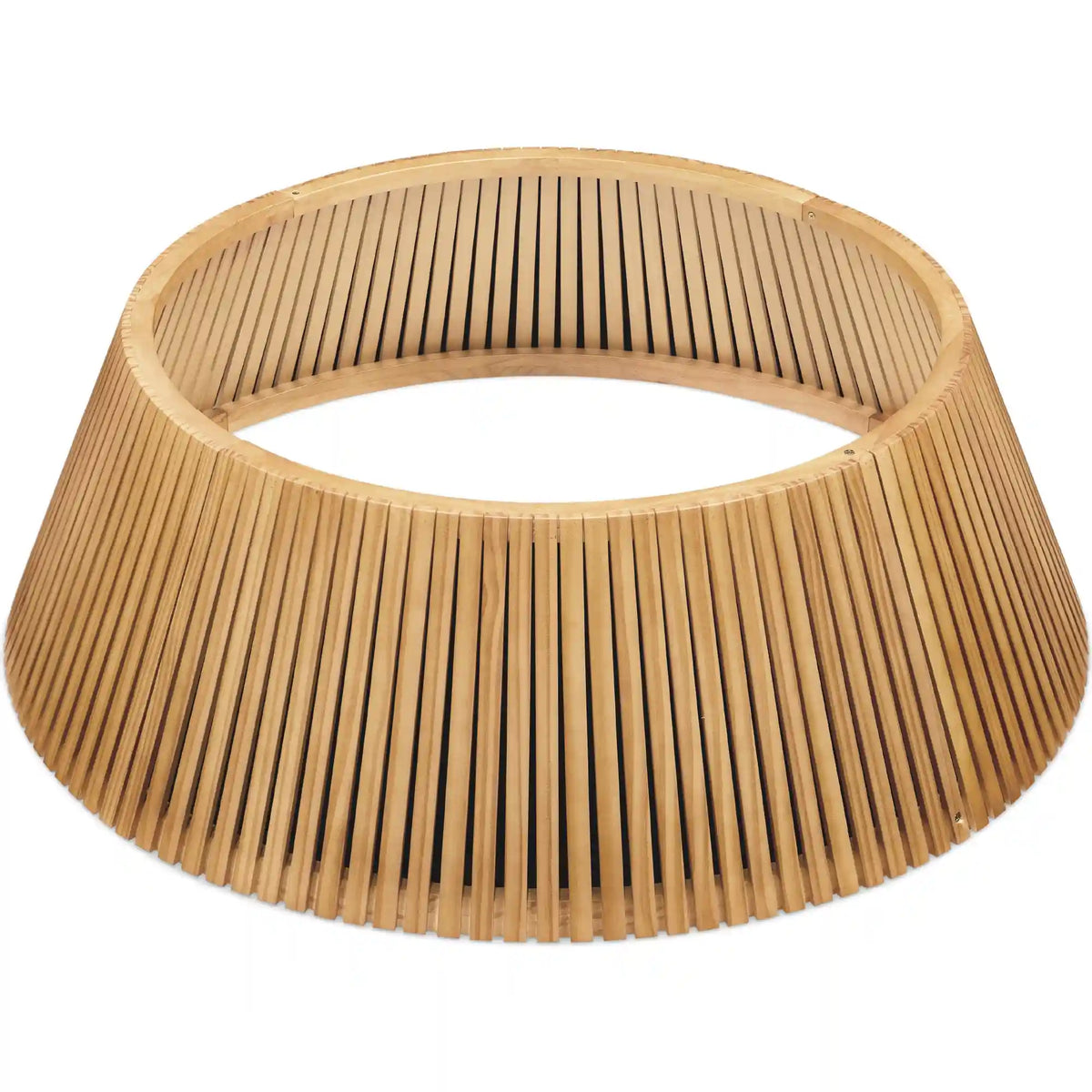 Christmas Tree Collar, Solid Wood Slatted Tree Accessory - 42in
