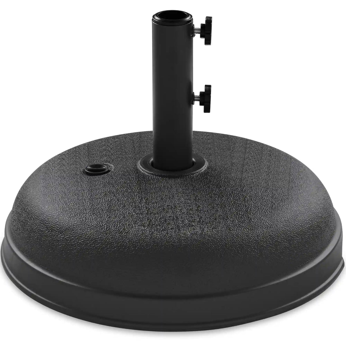 Plastic Patio Umbrella Base Pole Holder Accessory w/ Adjustable Knob